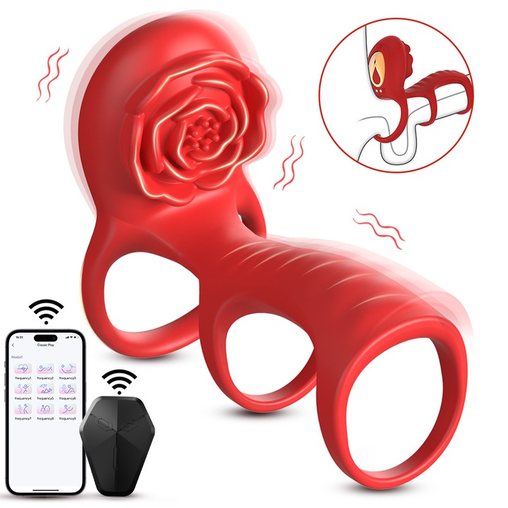 Секс играчки, 9 вибрации, Червен