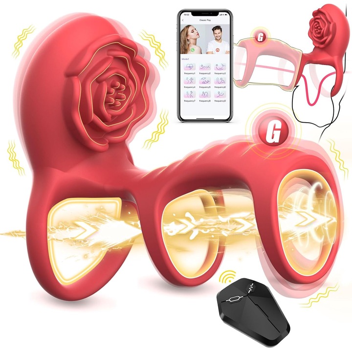 Секс играчки, 9 вибрации, Червен