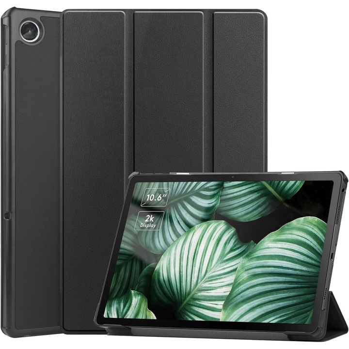 Lenovo Tab M10 Plus 10,6 hüvelykes tok, 3. generációs TB-125FU, TB-128FU - Tablettok, vékony, könnyű, automatikus ébresztés, fekete