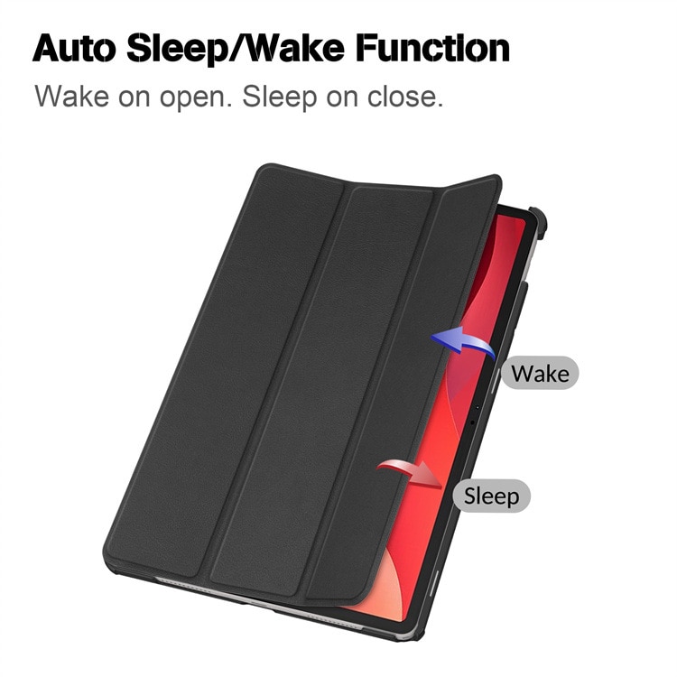 Carcasa de protectie pentru Lenovo Tab M11/Tab K11 LTE 11-inch 2024 TB330FU, suport subtire, carcasa de tableta Tri-Fold Hard Shell, suport auto Wake/Sleep, negru
