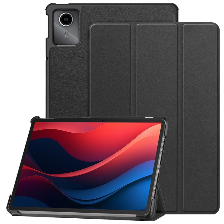 Carcasa de protectie pentru Lenovo Tab M11/Tab K11 LTE 11-inch 2024 TB330FU, suport subtire, carcasa de tableta Tri-Fold Hard Shell, suport auto Wake/Sleep, negru