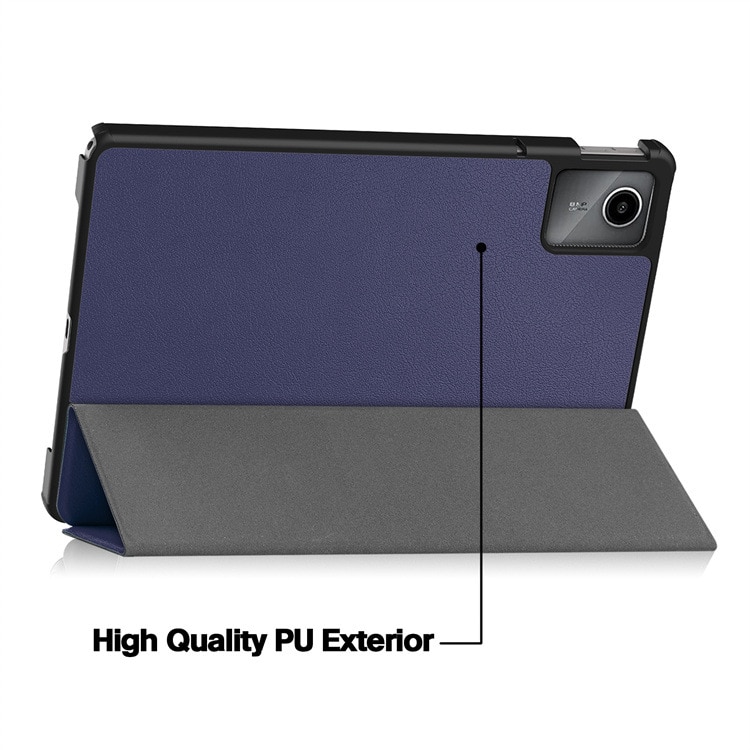 Carcasa de protectie pentru Lenovo Tab M11/Tab K11 LTE 11-inch 2024 TB330FU, suport subtire, carcasa de tableta Tri-Fold Hard Shell, suport auto Wake/Sleep, albastru