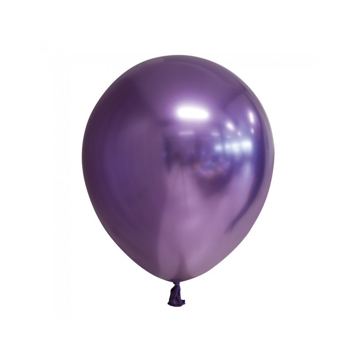 Set 10 balone latex Chrome, DOMI PARTY & GIFTS, 30 cm, Mov