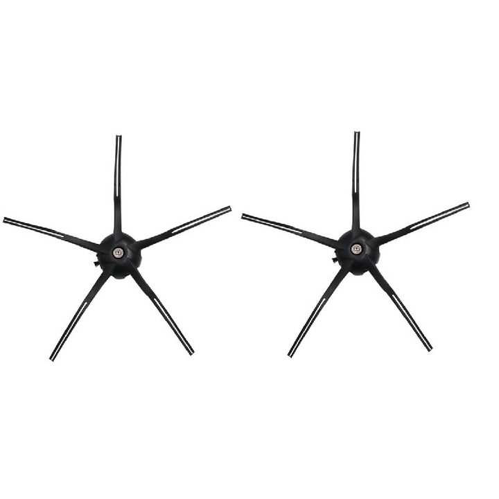 Set accesorii pentru Robot de aspirare Roborock Q7 MAX Plus Q7MP02-00, Q7 Plus, 2 x perie laterala neagra