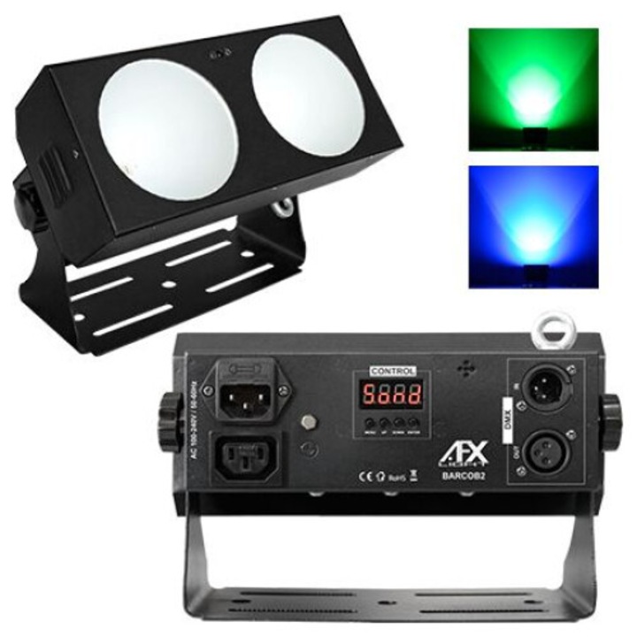 2x18W RGB LED sáv DMX vezérléssel és AFX funkcióval – Dinamikus világítás eseményekhez és bemutatókhoz