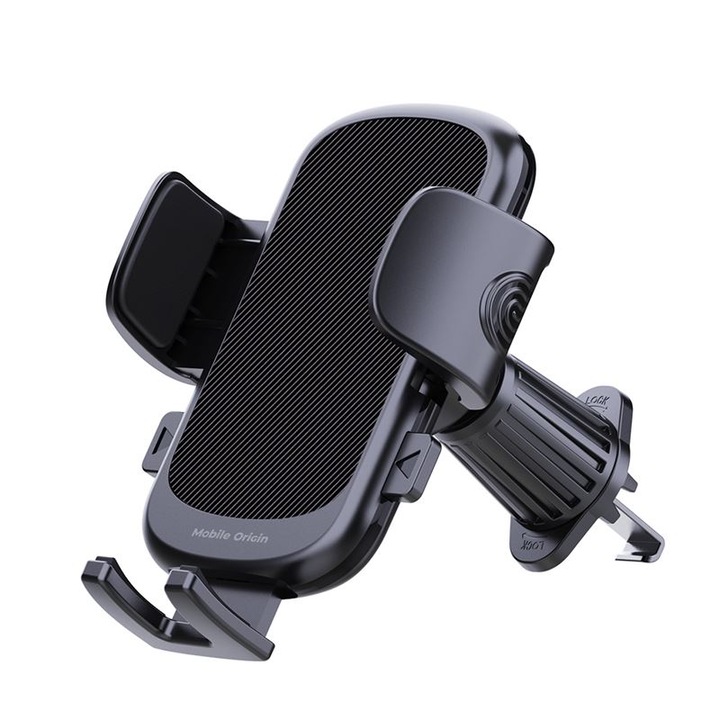 Mobile Origin MO15 univerzális autós tartó, Air Vent Mount, 360 fokos elforgatás, fekete