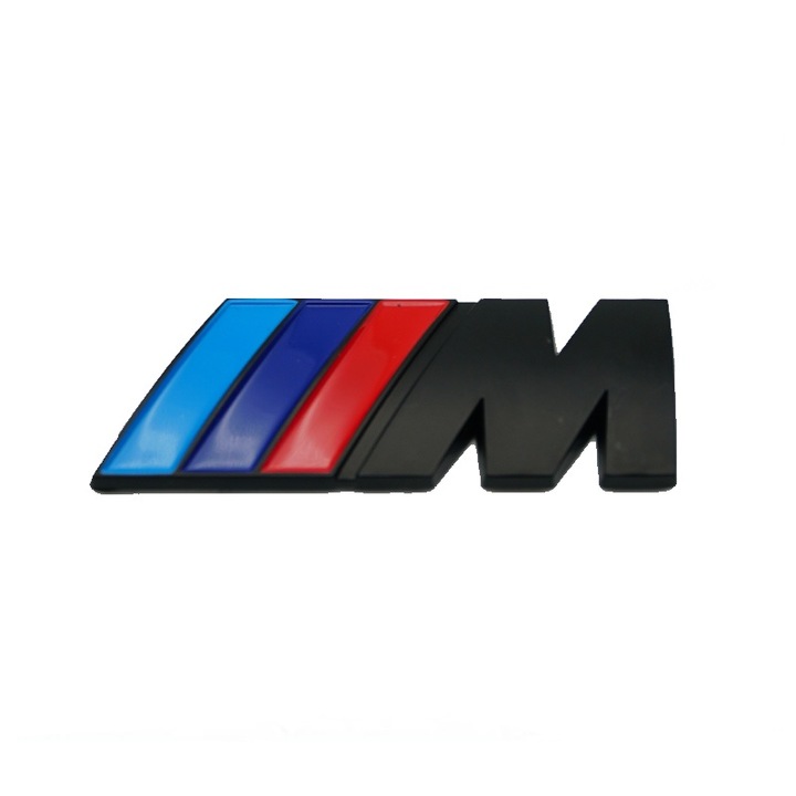 Емблема Mpower, заден багажник BMW, цвят черен мат