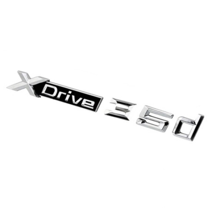 Emblema XDrive 35d pentru BMW, chrom