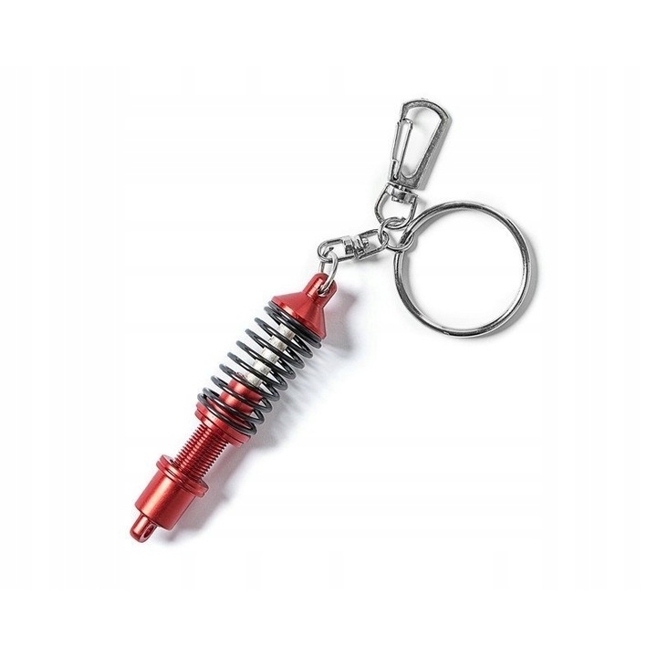 Fob With Shock Absorber, Gadget Master, Metal, Greutate Cu Ambalaj 20 G, Idee Ideala De Cadou, Executie Solida, Calitate Inalta, Design Amortizor, 7 cm x 1.5 cm