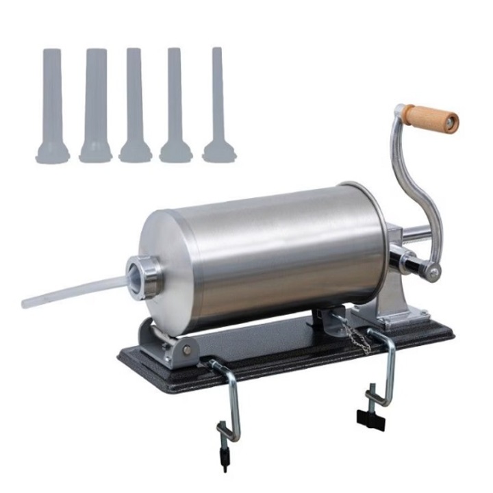 Vízszintes kolbásztöltő, rozsdamentes acél, Coshop, 4kg