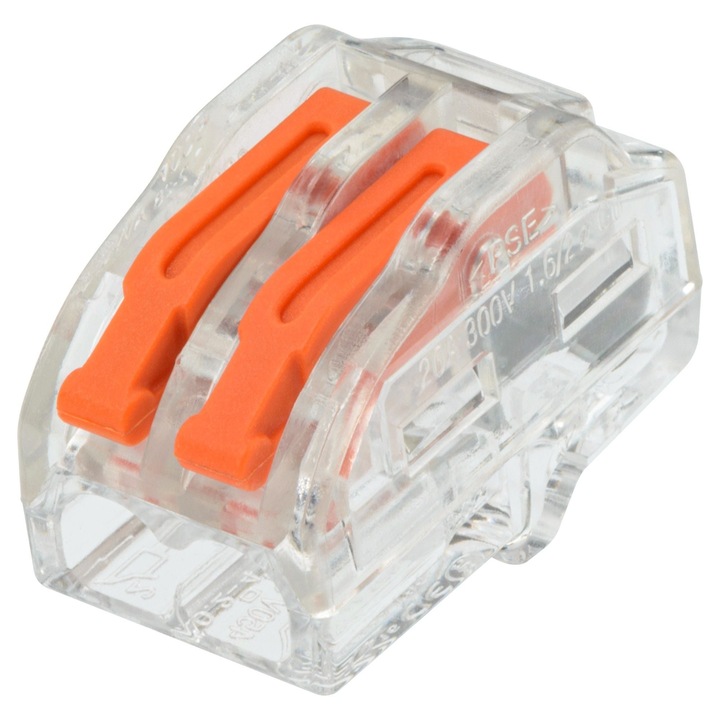 Clema pentru fire, 0.2 x 4 mm², 2 fire, Set 50 buc