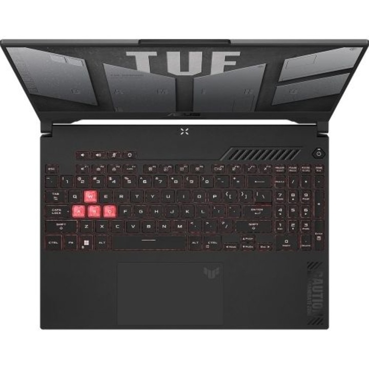 Laptop ASUS TUF A15 FA506NC -HN002W, 15,6 hüvelyk 1920 x 1080, AMD Ryzen 5 7535HS 6 C / 12 T, 3,3 GHz - 4,55 GHz, 16 MB gyorsítótár, 8 GB DDR5, 512 GB SSD, NVIDIA GEFORCE