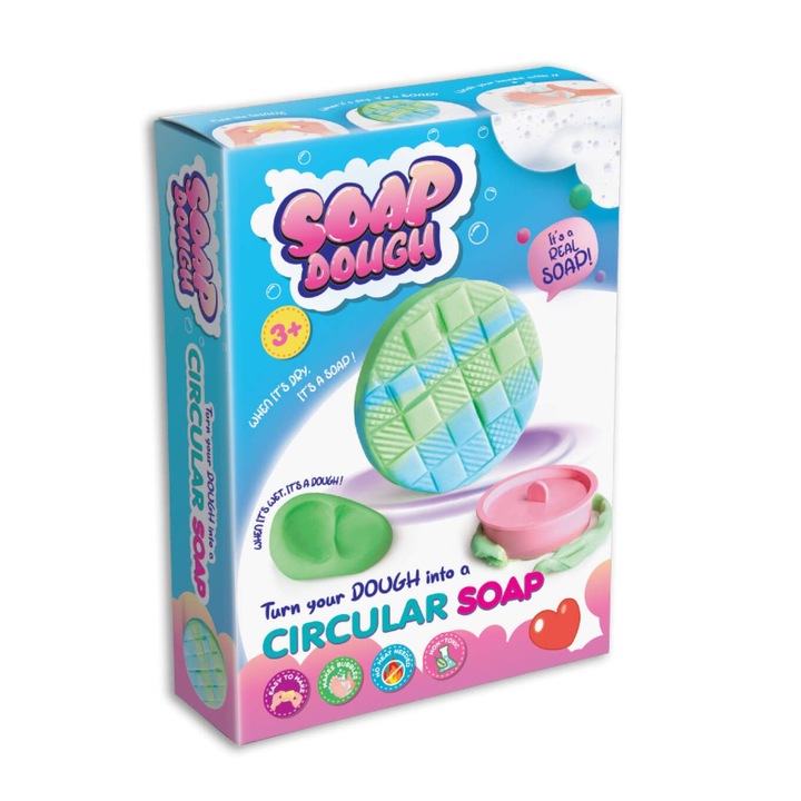 Set creativ Strigo,, fa-ti propriul sapun’’ cerc cu patrate