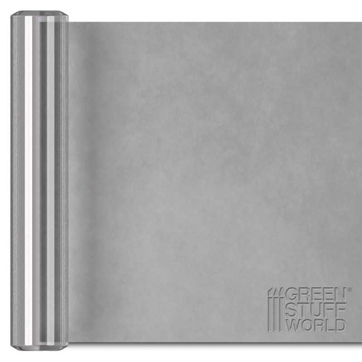 Rola decorativa pentru imprimare model, pe lut si chit, Plain, Green Stuff World, 14, 5 cm, transparent