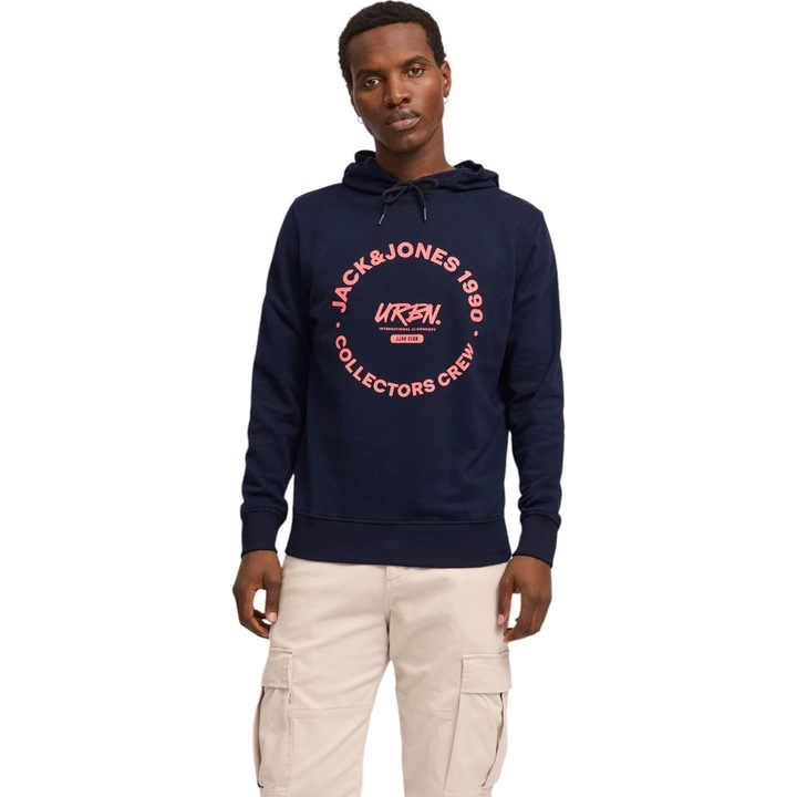 Hanorac JACK &JONES Simon Hood 39761, Albastru inchis