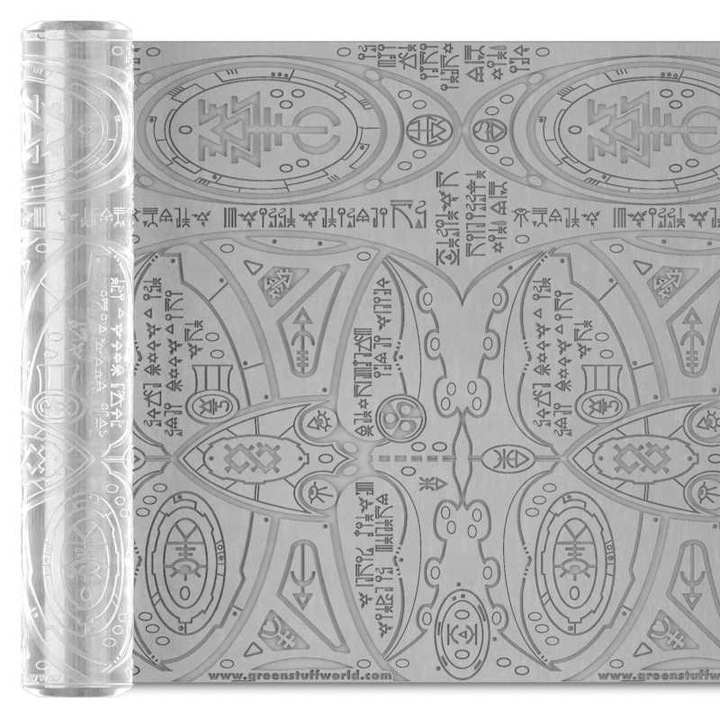 Díszhenger modellnyomtatáshoz, agyagra és gittre, Eldar, Green Stuff World, 14,5 cm, átlátszó