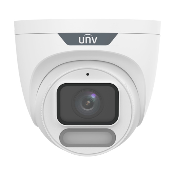 Uniview Easystar Colorhunter 4MP OwlView Wise-ISP turret dómkamera, 4mm fix objektívvel, mikrofonnal, 282428, IP kamera