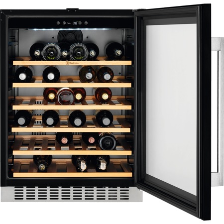 Vitrina de vinuri incorporabila Electrolux ERW1573AOA, 138 l, Capacitate 46 sticle, Clasa G, H 82 cm