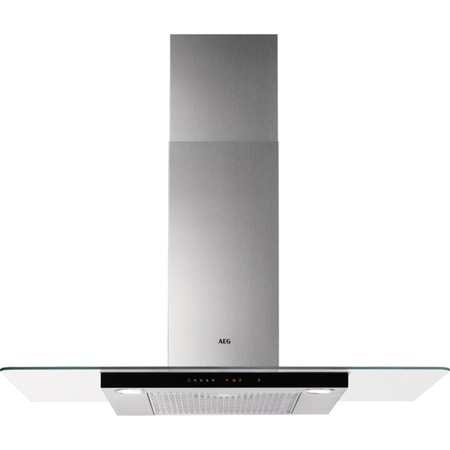 Hota incorporabila decorativa AEG DTB5960HM, Putere de absorbtie 779 mc/h, 1 motor, 90 cm, Control touch, Conectivitate plita, Inox