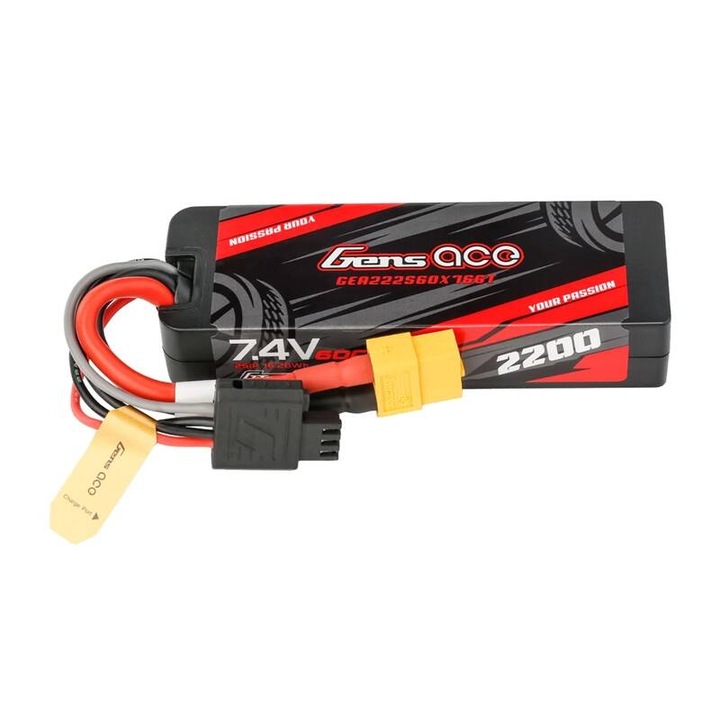 Акумулатор Lipo Gens ace, G-Tech, 2200mAh, 7.4V