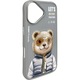 Калъф, Nimmy Cool&Cute 2.0 Bear, iPhone 16, Сив