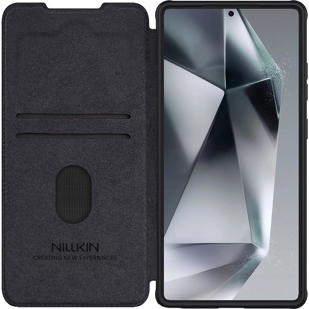 Husa Nillkin Qin Pro pentru Samsung Galaxy S25 Ultra, negru