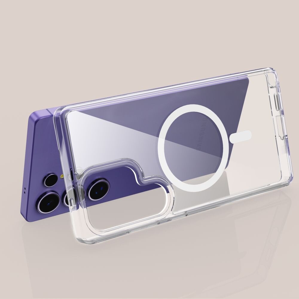 Huse pentru Samsung Galaxy S25 Ultra cu MagSafe Crystal Clear Back Series - ice