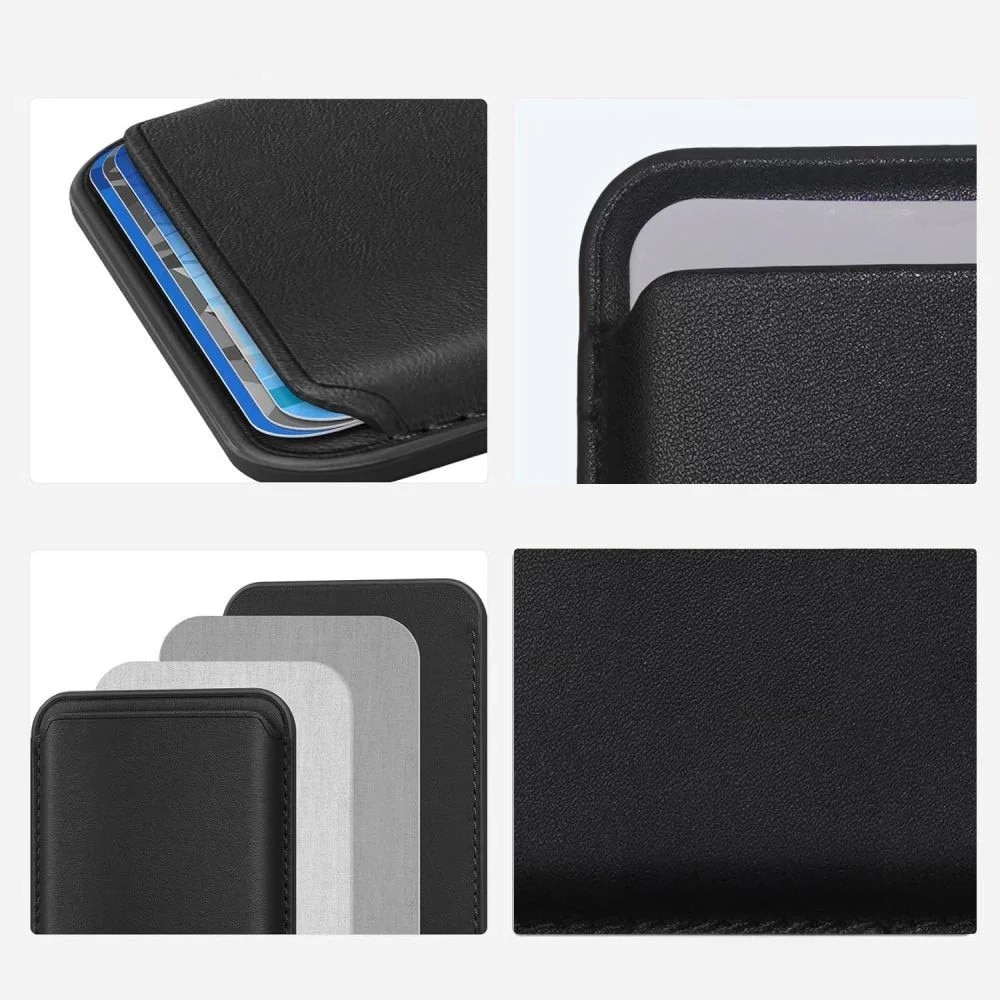 Portofel MagSafe, Tech-Protect, Magwallet Carbon, Negru