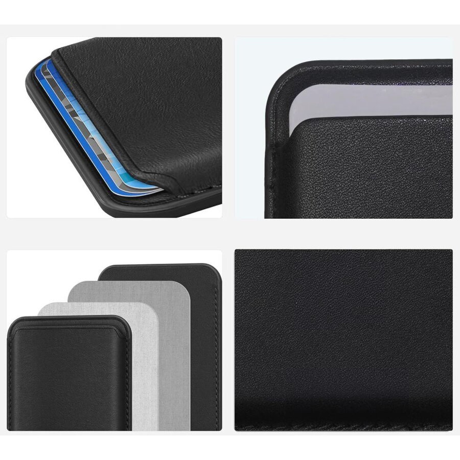 Etui Tech-Protect MagWallet MagSafe pentru 3 carduri, elegant, usor, set