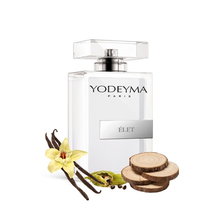 Yodeyma Elet Apa de parfum pentru barbati, nuante cardamon, lemn, vanilie, pentru barbatul elegant si atemporal, 100ml