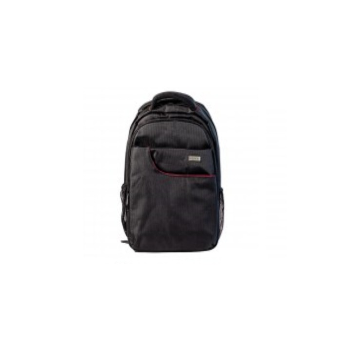 Rucsac pentru tableta si laptop, 4 compartimente, din poliester impermeabil, 16 inch, Black