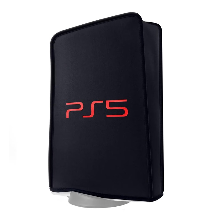 Védőtok PS5-höz, fekete, vízálló, mosható