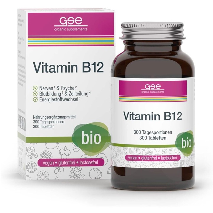 Vitamina B12 Bio Compact Vegan GSE 120 Tablete 280 mg 34 g