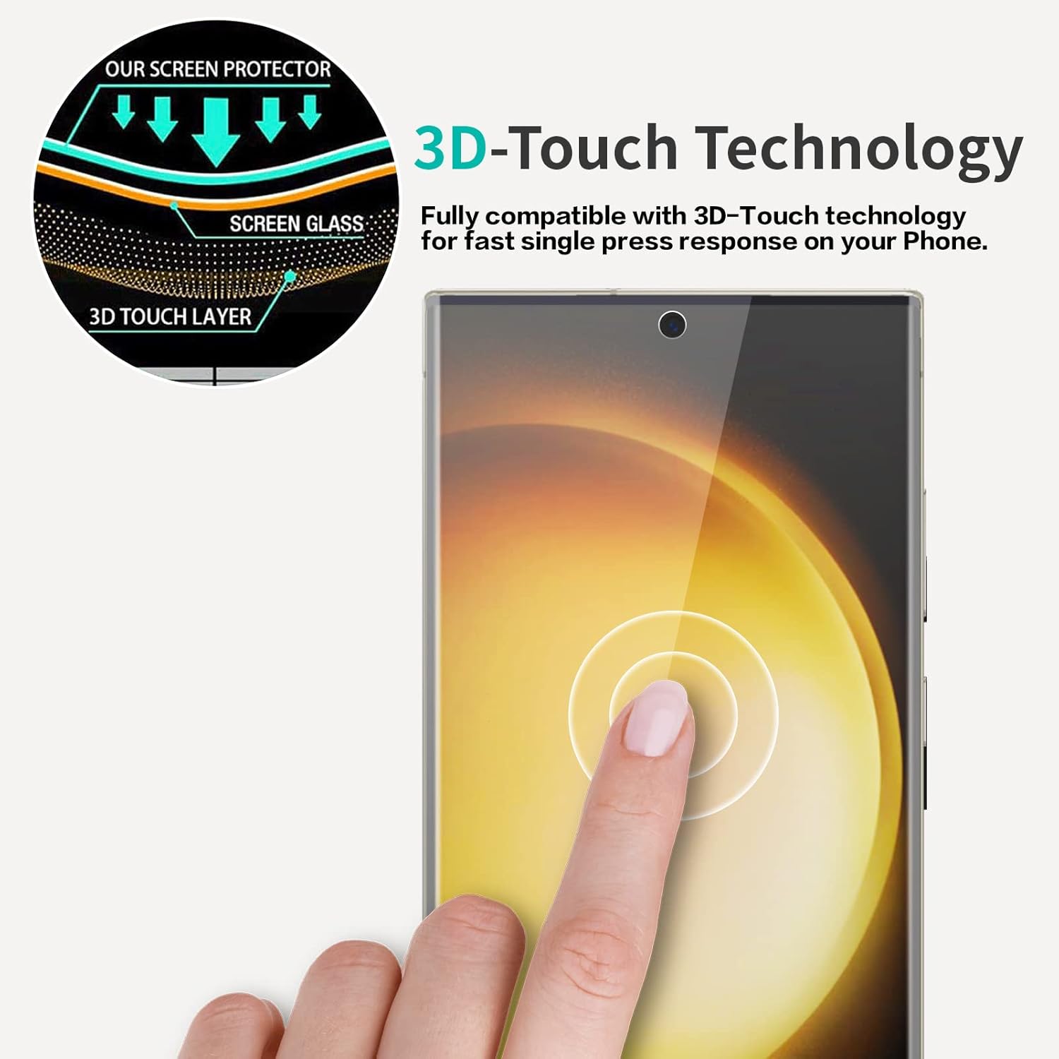 Folie sticla compatibila cu Samsung Galaxy S26 Ultra - Contur negru ALC