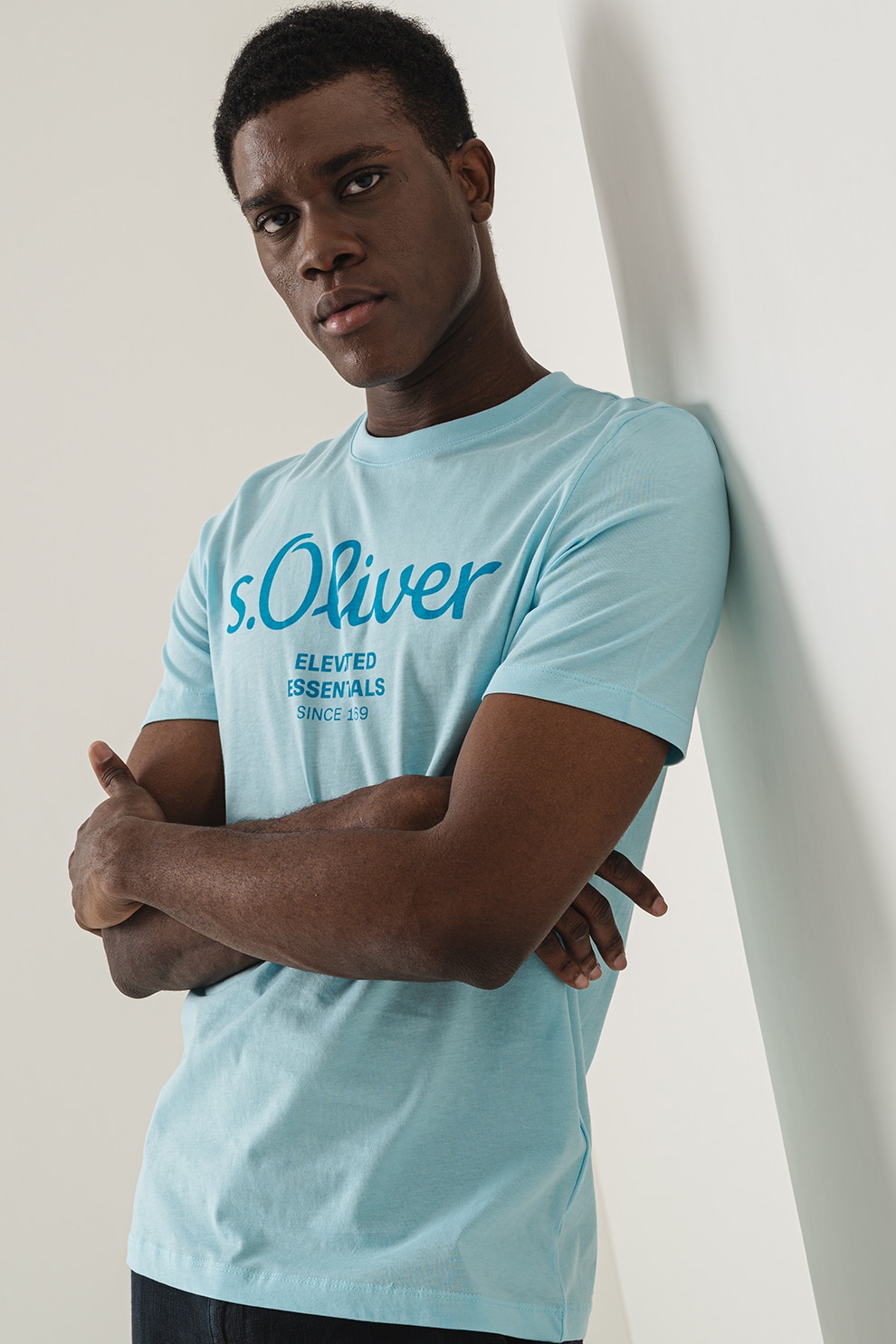 s.Oliver, Tricou de bumbac cu imprimeu logo - eMAG.ro