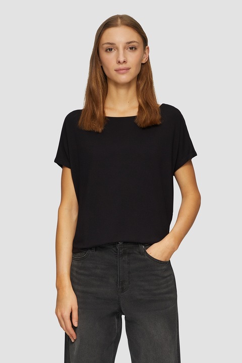 s.Oliver, Tricou uni lejer, Negru