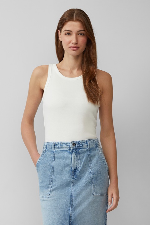 s.Oliver, Танк топ с овално деколте, Слонова кост, XL