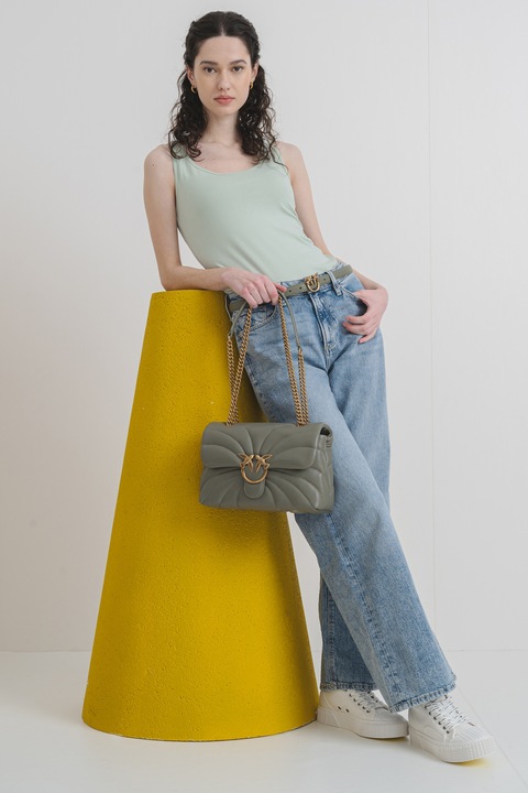 QS, Bő szárú farmernadrág, Világoskék