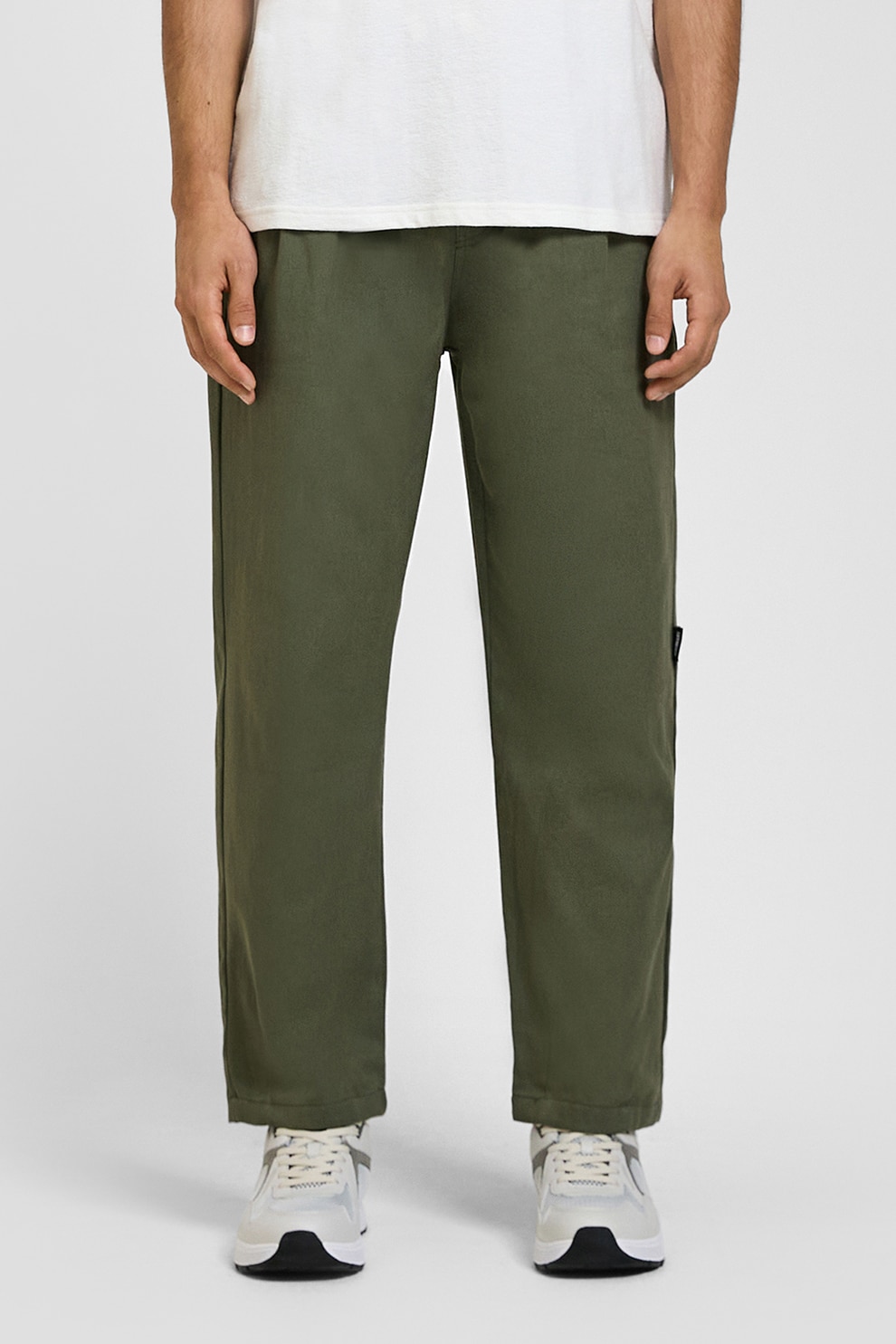 QS, Pantaloni drepti, Verde masliniu, L