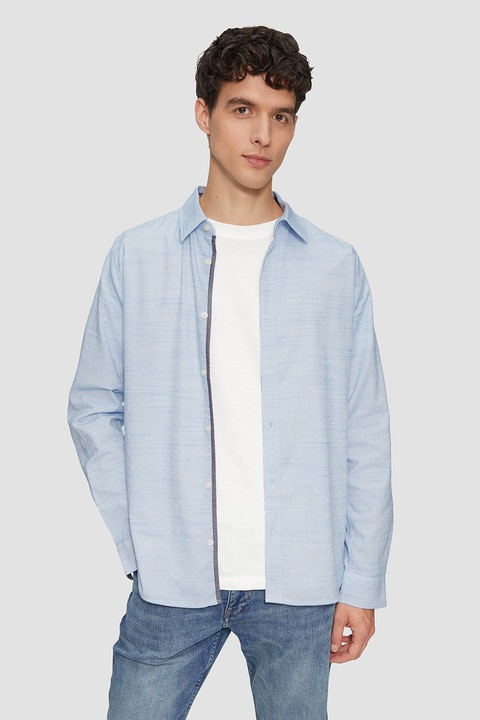 s.Oliver, Camasa cu maneci lungi, Albastru deschis melange