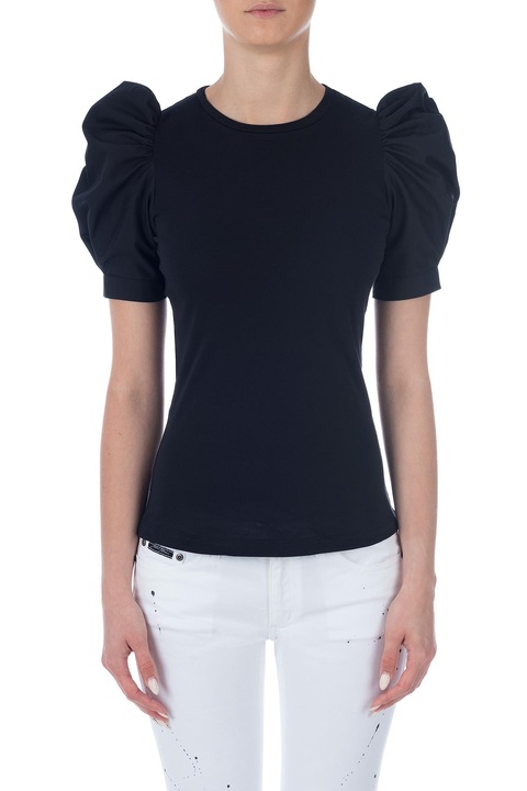 Дамска тениска Moni Petrov, T-SHIRT BUF BLACK, Черен, Размер XL