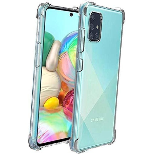 Husa pentru Samsung Galaxy A71, Silicon transparent, Antisoc, BzStore