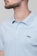 s.Oliver, Tricou polo cu model uni, Albastru deschis, L