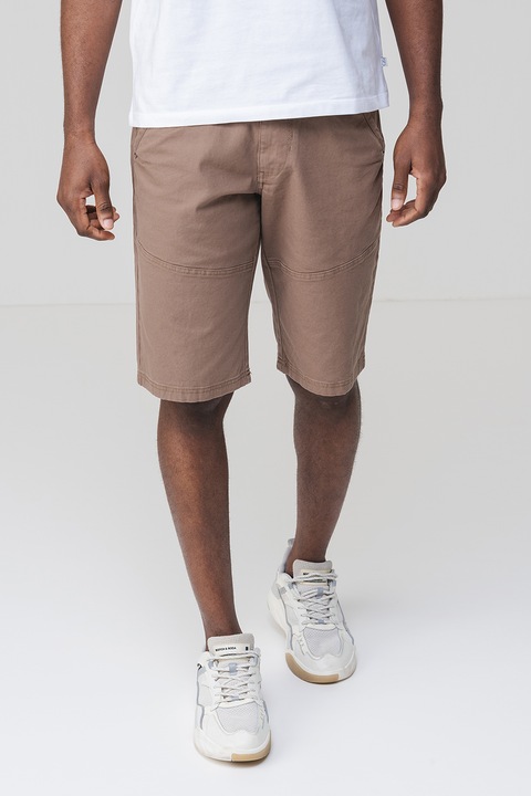 s.Oliver, Pantaloni scurti din amestec de bumbac, Maro deschis