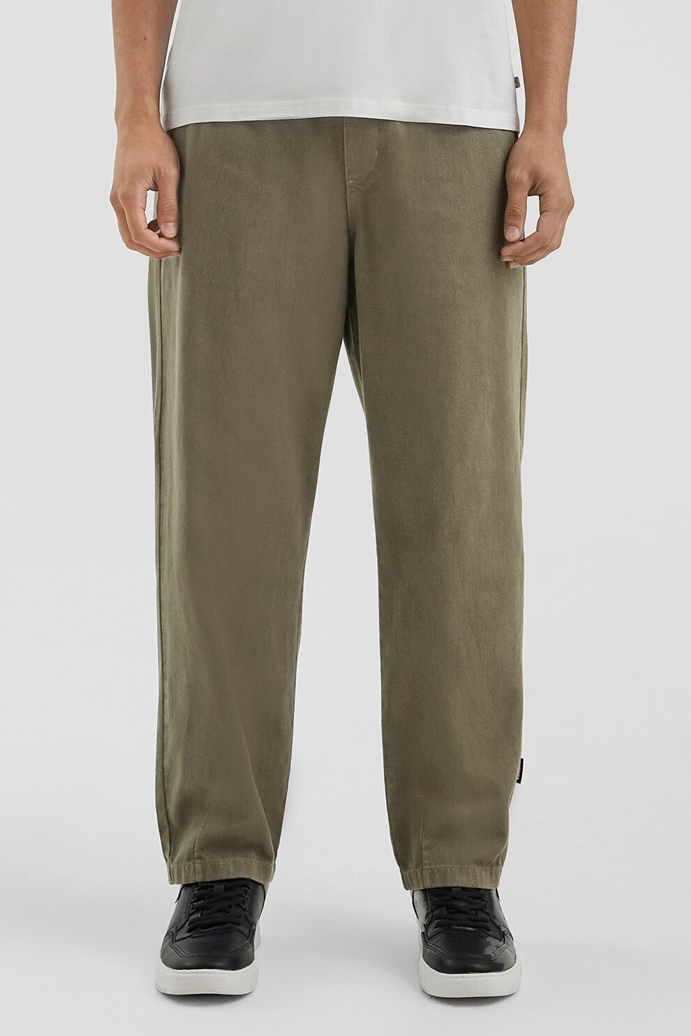 QS, Pantaloni drepti cu buzunare, Kaki, L