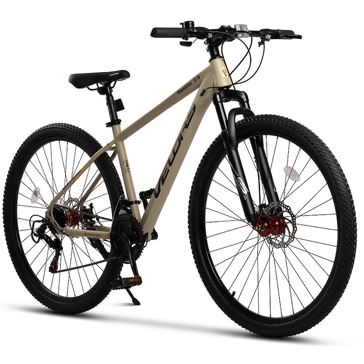 Velors Rambler V29311A 29" MTB велосипед, кремав/черен, заден дерайльор Shimano Tourney TZ, 29-инчови колела, 21-скоростни последователни предавки
