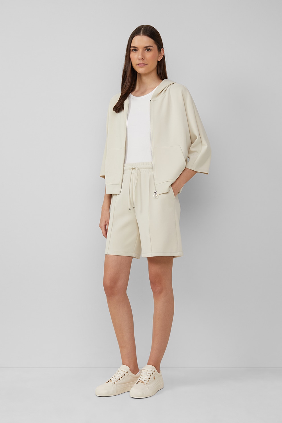 s.Oliver, Top slim-fit, Alb, 36 - eMAG.ro