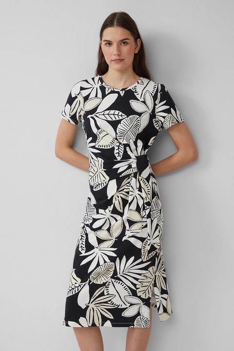 s.Oliver, Pólóruha megkötővel a derékrészen, Fekete/Törtfehér