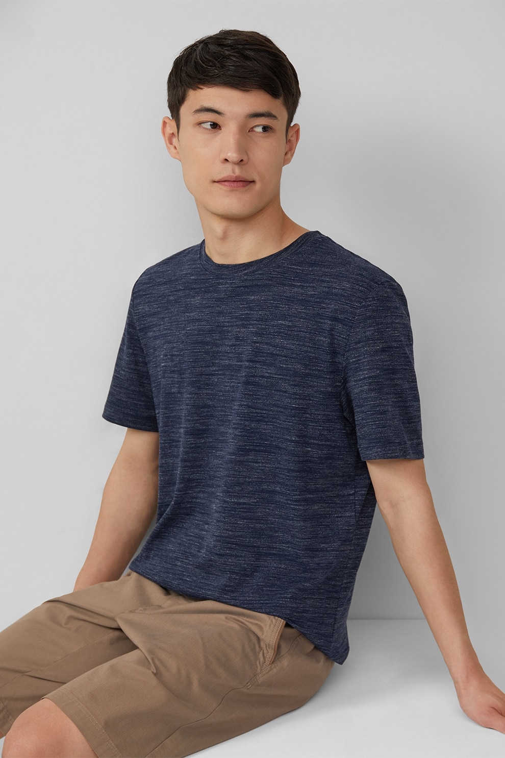 s.Oliver, Tricou din amestec de bumbac, Bleumarin, L