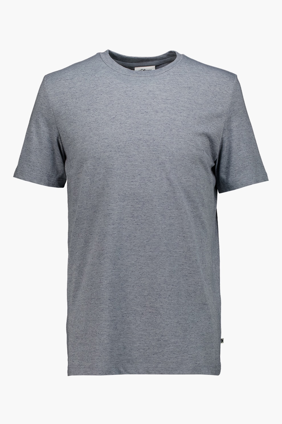 s.Oliver, Tricou cu decolteu la baza gatului, Albastru melange, M